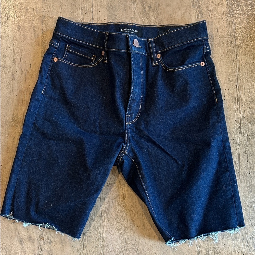 Banana Republic Men's Dark Blue Jean Shorts